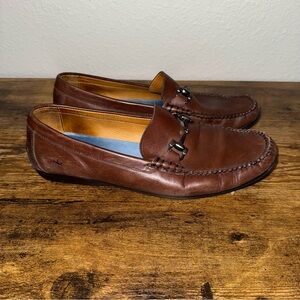 Peter Millar Horsebit Moc Driving Loafers Men’s 9.5M Brown Leather Slip On